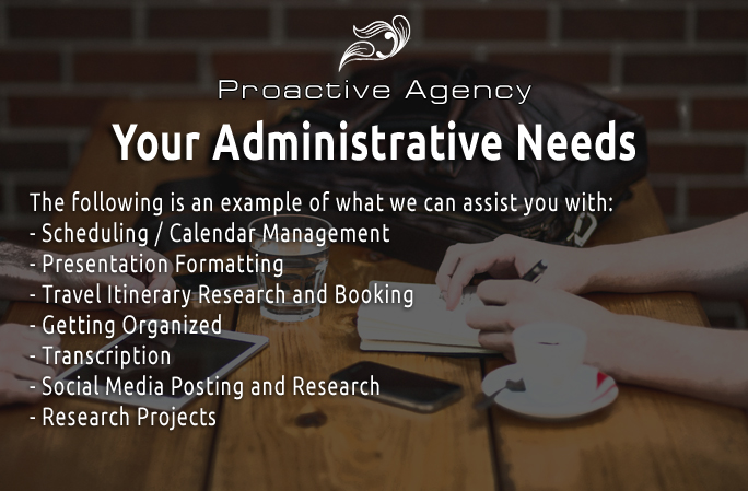 Your Administrative Needs